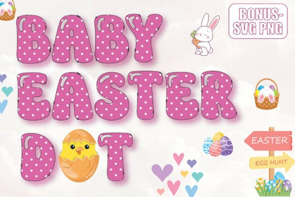 Baby Easter Dot: A Playful Font for Spring Designs