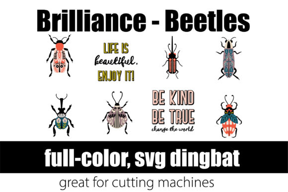 Brilliance Beetles: Elevate Your Designs with Vibrant Insect Typography