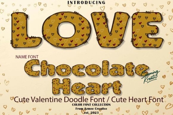 Chocolate Heart Font: Sweet Design for Visual Projects