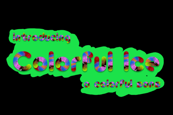 Colorful Ice: A Fresh Font for Playful Design