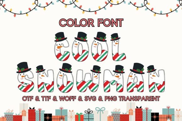 Cool Snowman: A Festive Font for Creative Holiday Design