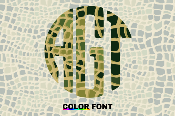 Discover Alligator Circle: The Playful Monogram Font