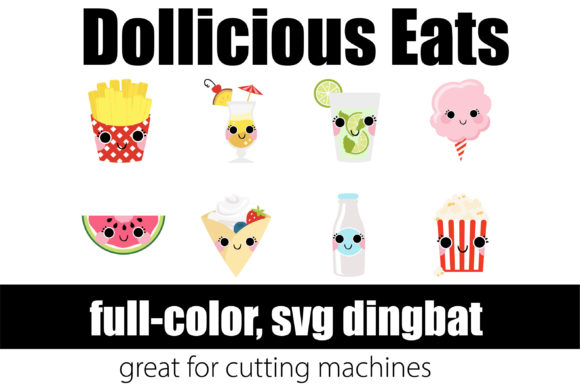 Dollicious Eats: A Sweet Design Asset for Visual Impact