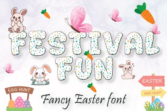 Fancy Dot Easter: A Playful Alphabet for Spring Designs