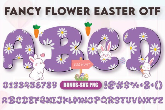 Fancy Flower Easter: A Decorative Font for Spring Designs