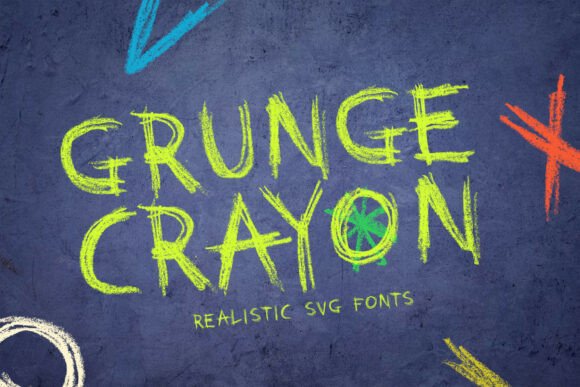 Grunge Crayon: A Hand-Drawn Typeface for Authentic Design