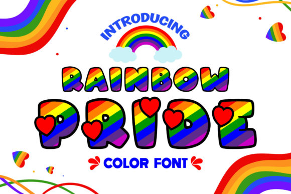 Infusing Vibrancy: The Rainbow Pride Color Font for Modern Design