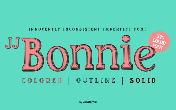 JJ Bonnie: A Vibrant Color Font for Playful Design