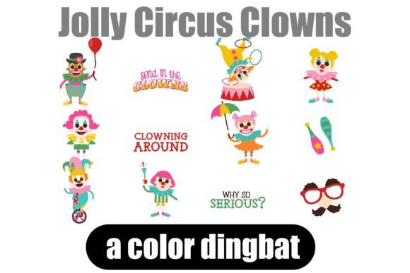 Jolly Circus Clowns: Instant Creative Flair