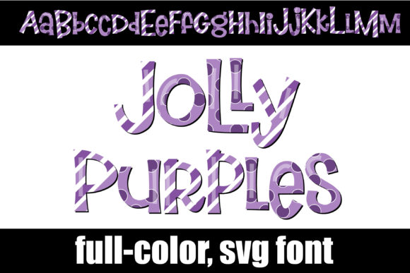 Jolly Purples: Whimsical Typography for Vibrant Design