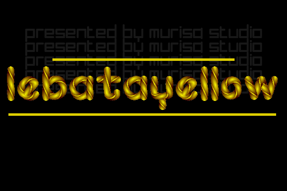 Lebatayellow: A Playful Color Font for Creative Projects