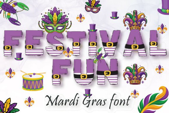 Mardi Gras Army Font: Command Attention with Bold Typography