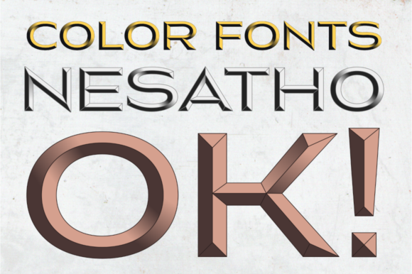 Nesatho-OK: Elevate Your Creative Projects with Vibrant Color Typography