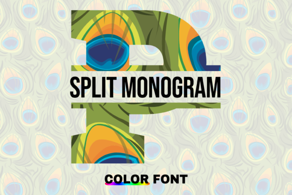 Peacock Split: Elevating Designs with Decorative Typography