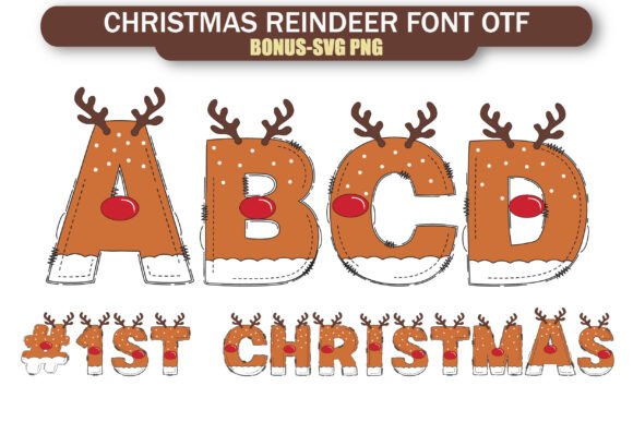 Rustic Holiday Typography: The Christmas Reindeer Design Edge
