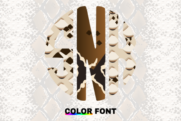 Snake Circle: A Unique Monogram Font for Creative Design
