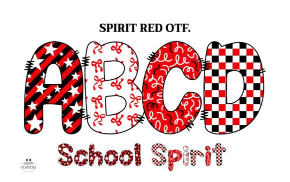Spirit Red Ribbon: Elevate Your Design with Dynamic Typography