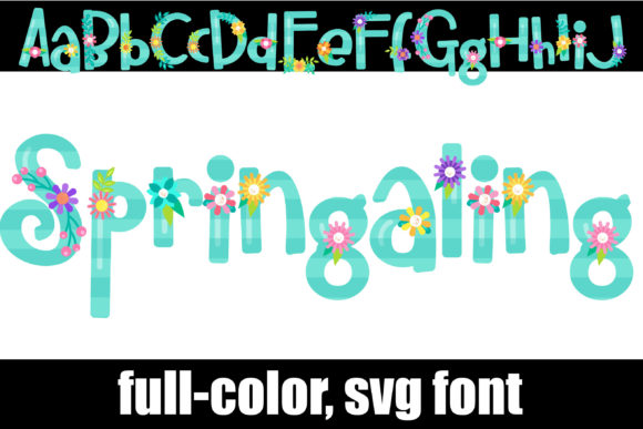 Springaling: A Playful Color Font for Vibrant Design