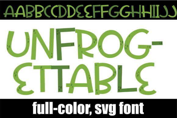 Unfrogettable: A Unique Color Font for Bold Design