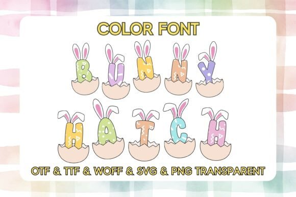 Unlock Playful Creativity with the Bunny Hatch Color Font
