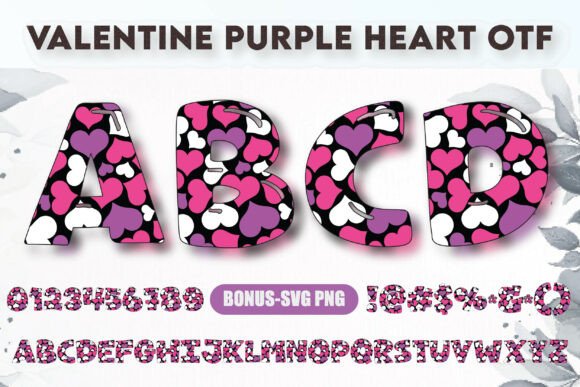 Valentine Purple Heart: A Romantic Design Asset